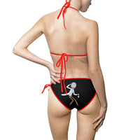 Rick and Morty Black Women's Bikini Swimsuit