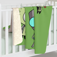 Invader Zim Green Many Gir Sherpa Fleece Blanket