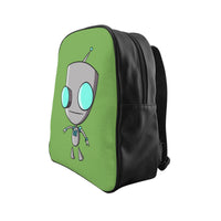 Invader Zim Green Robot Gir School Backpack
