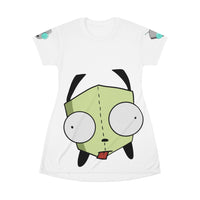 Invader Zim White Gir T-Shirt Dress
